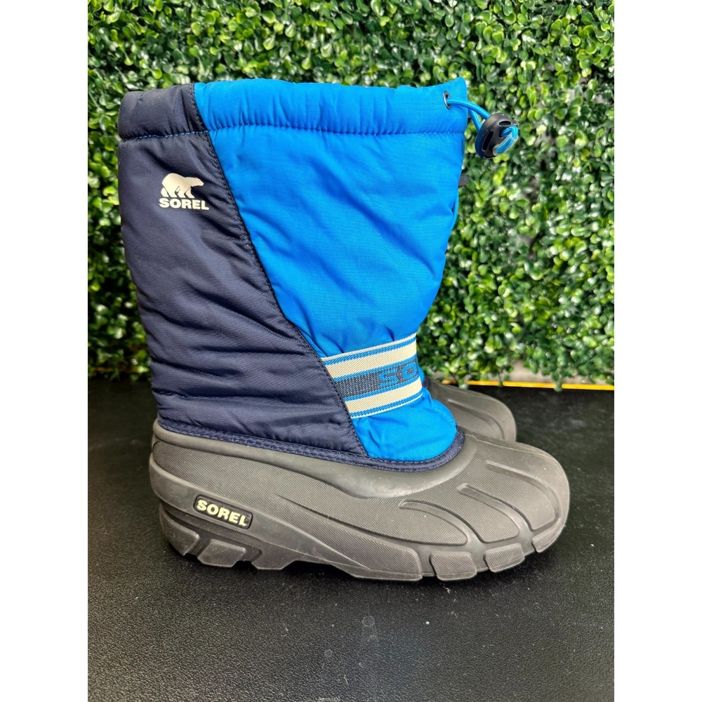 Sorel Cub Kids US 6 Navy Blue Fleece Lined Insulated Round Toe Winter Boots